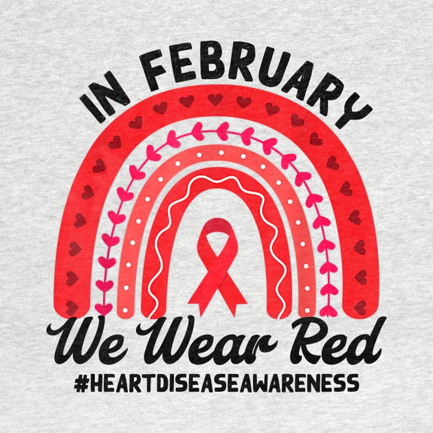 We Wear Red, Heart Disease Awareness, Heart Warrior, Red Ribbon, CHD Awareness by artbyhintze